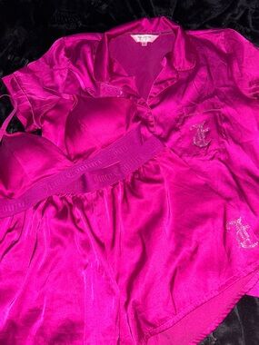 Juicy Couture satin pajama set